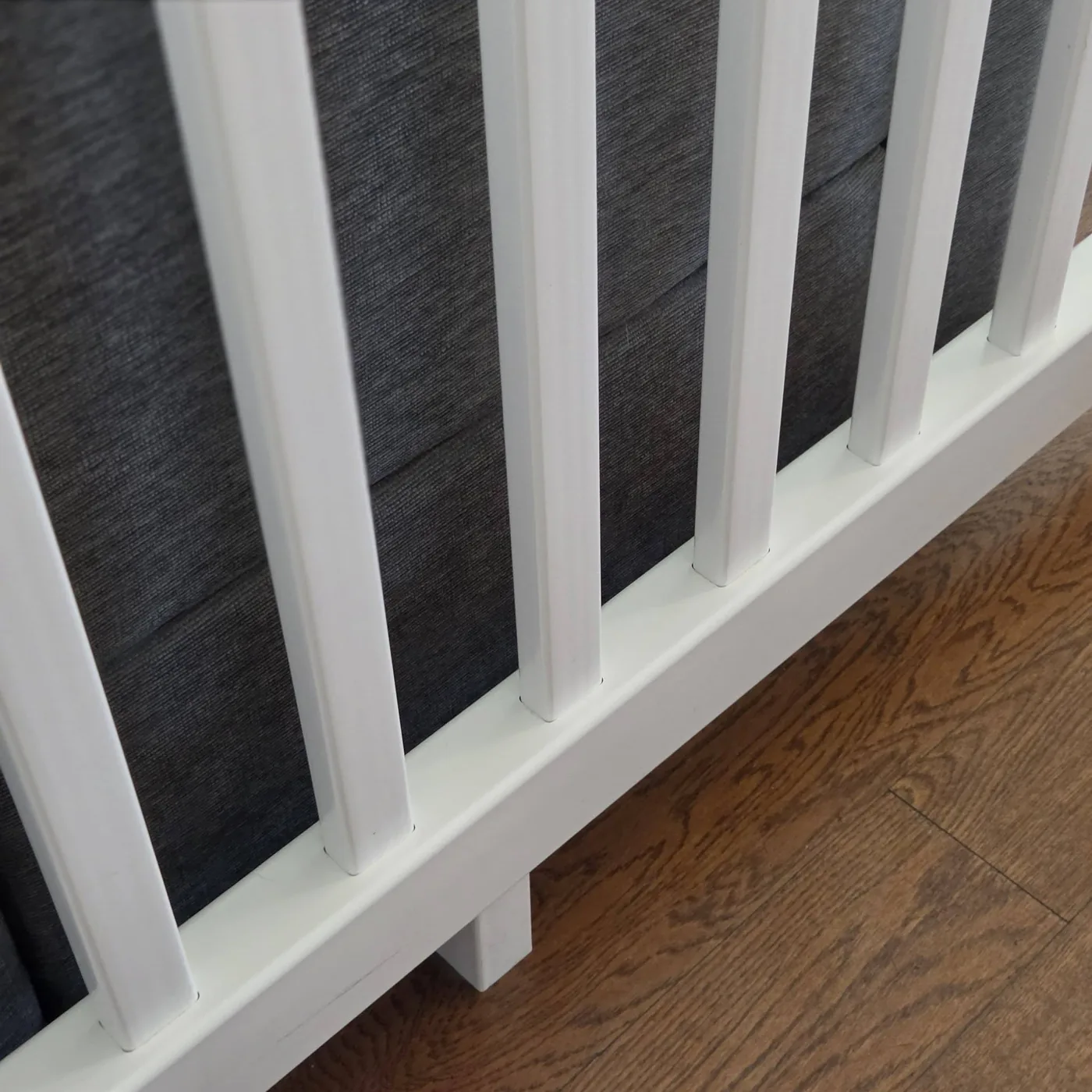White railing detail after cleaning